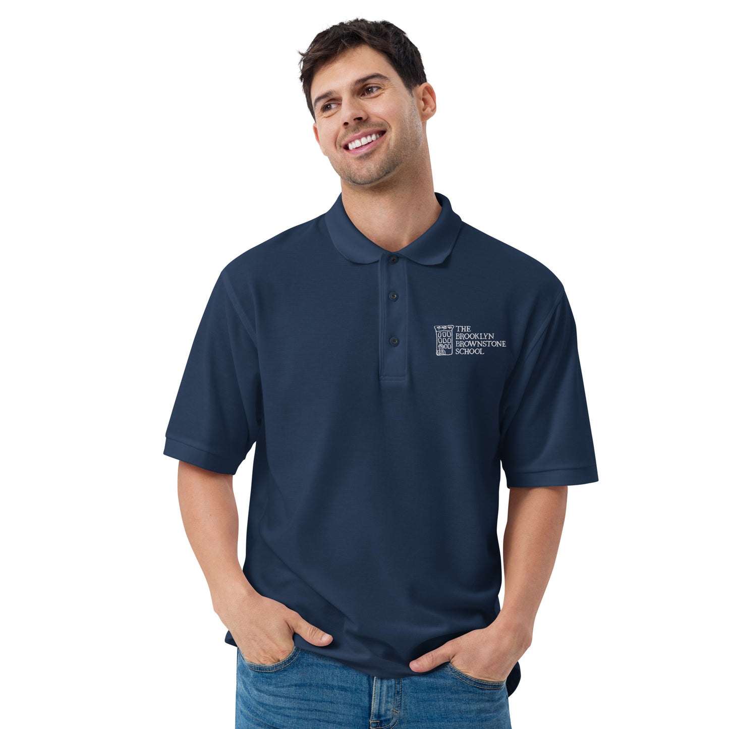 TBBS - Adult Embroidered Blue Polo