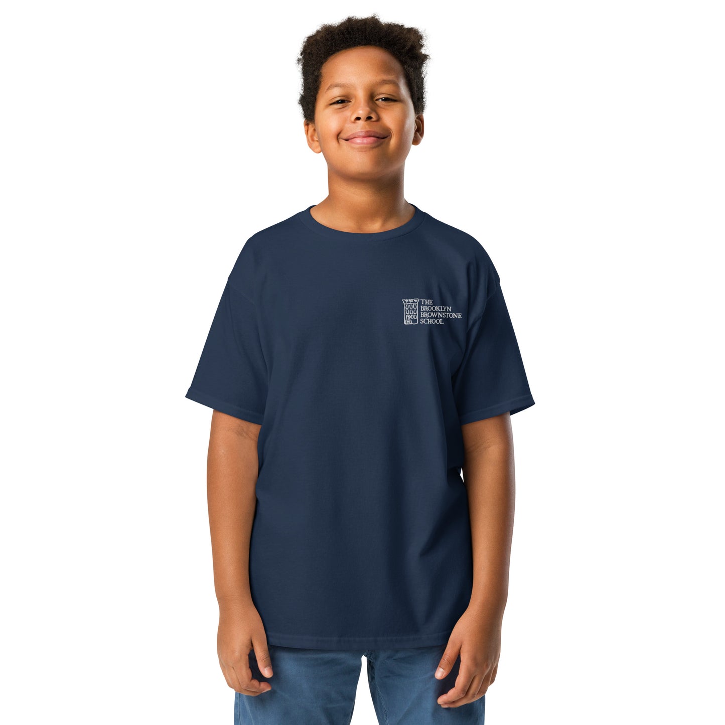 TBBS - Kids Embroidered Blue T Shirt / Gildan 5000B