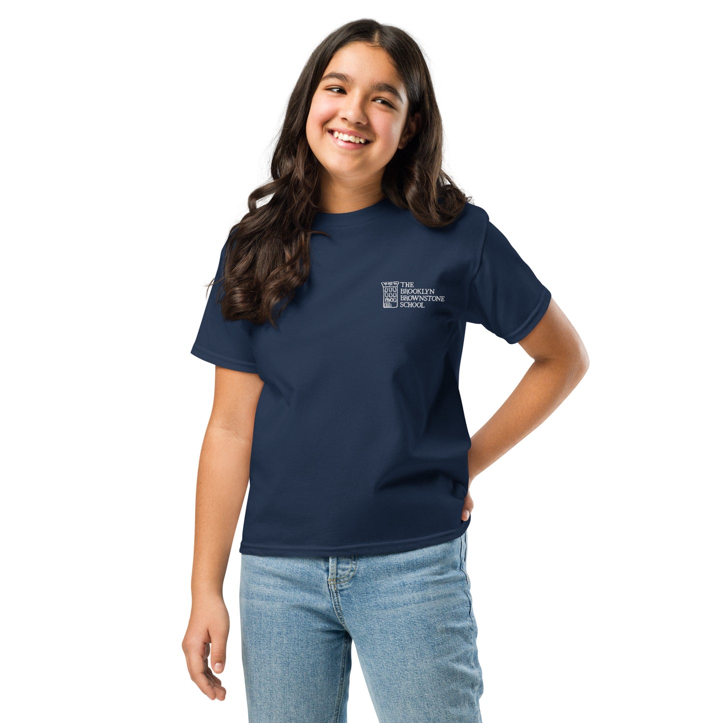 TBBS - Kids Embroidered Blue T Shirt / Gildan 5000B