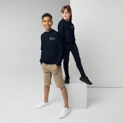 TBBS - Kids Embroidered Blue Sweatshirt