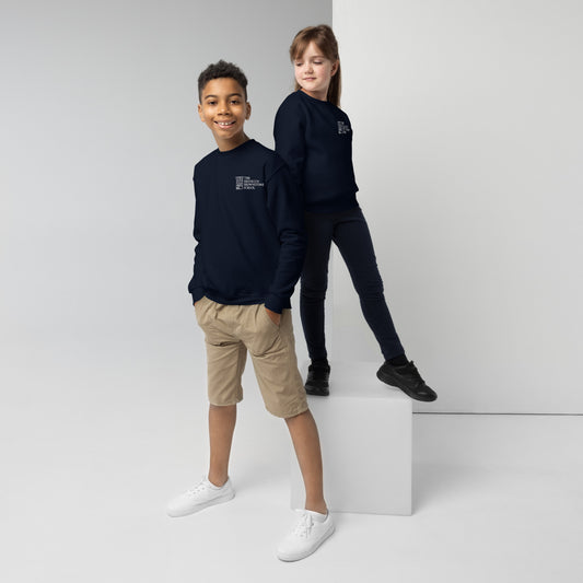 TBBS - Kids Embroidered Blue Sweatshirt