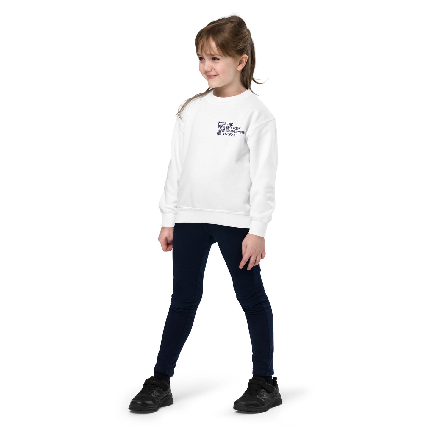 TBBS - Kids Embroidered White Sweatshirt