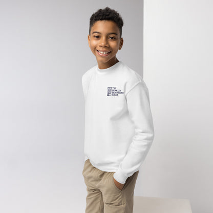 TBBS - Kids Embroidered White Sweatshirt
