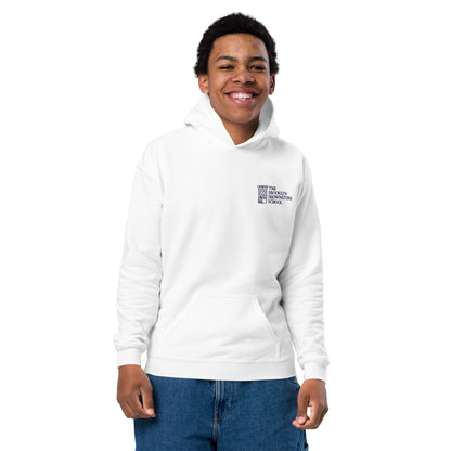 TBBS - Kids Embroidered White Hoodie