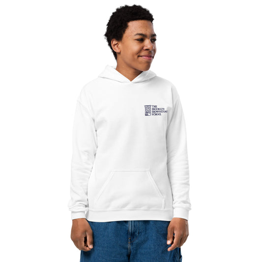 TBBS - Kids Embroidered White Hoodie