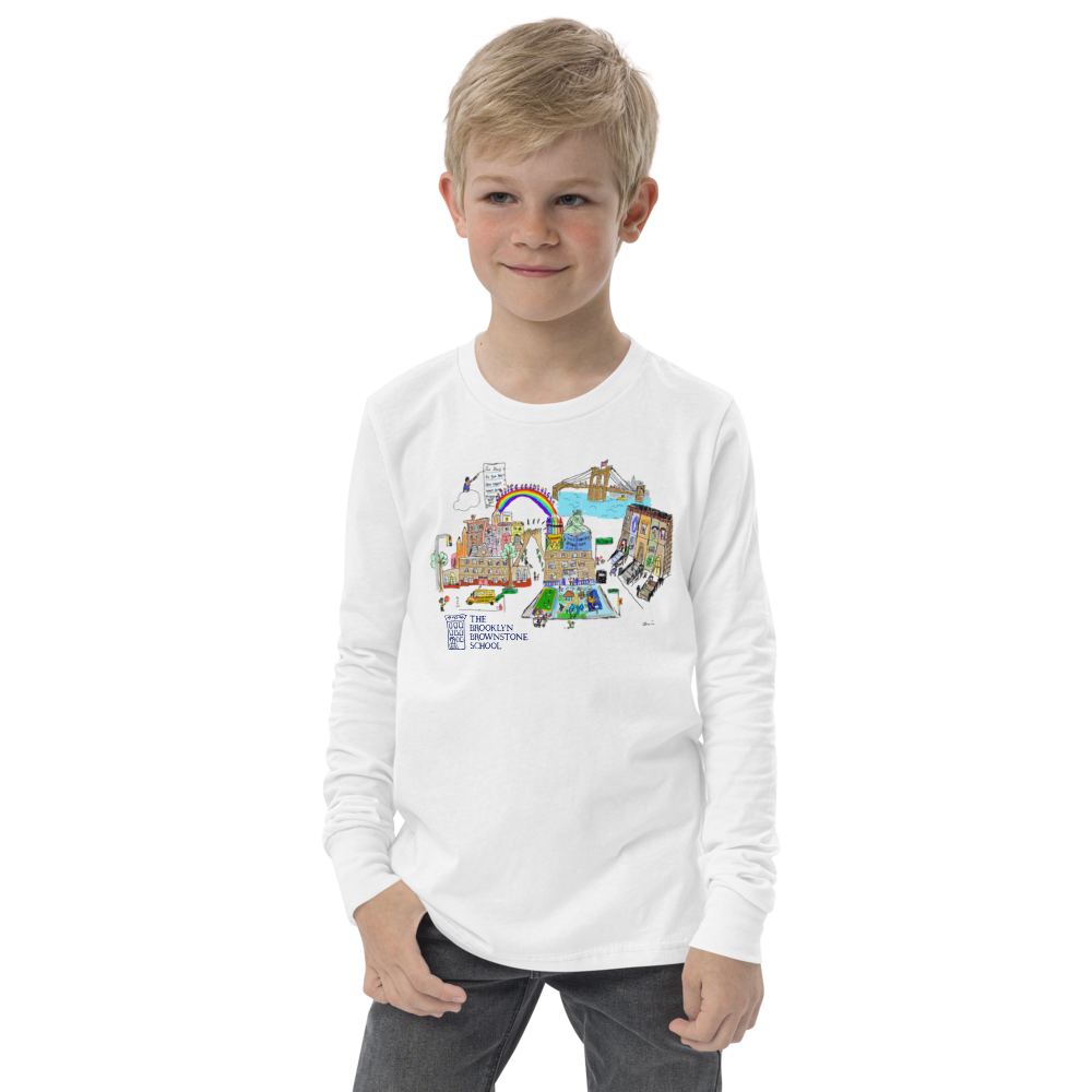 "Walking on a rainbow..." Youth LS Soft Cotton Tee