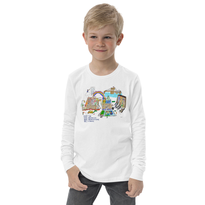 "Walking on a rainbow..." Youth LS Soft Cotton Tee