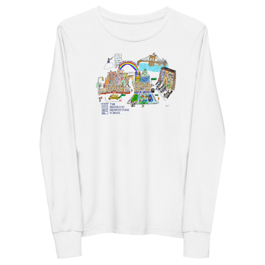 "Walking on a rainbow..." Youth LS Soft Cotton Tee