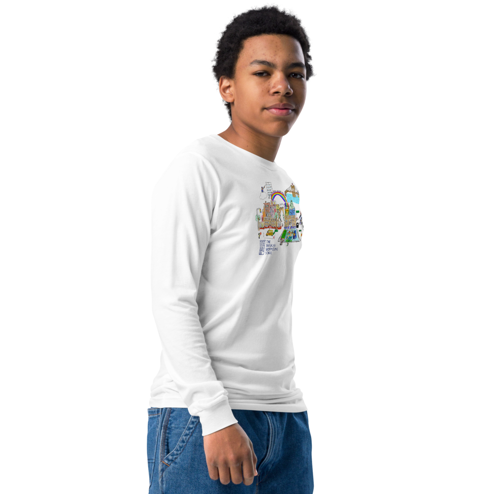 "Walking on a rainbow..." Youth LS Soft Cotton Tee