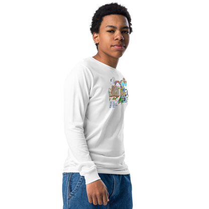 "Walking on a rainbow..." Youth LS Soft Cotton Tee